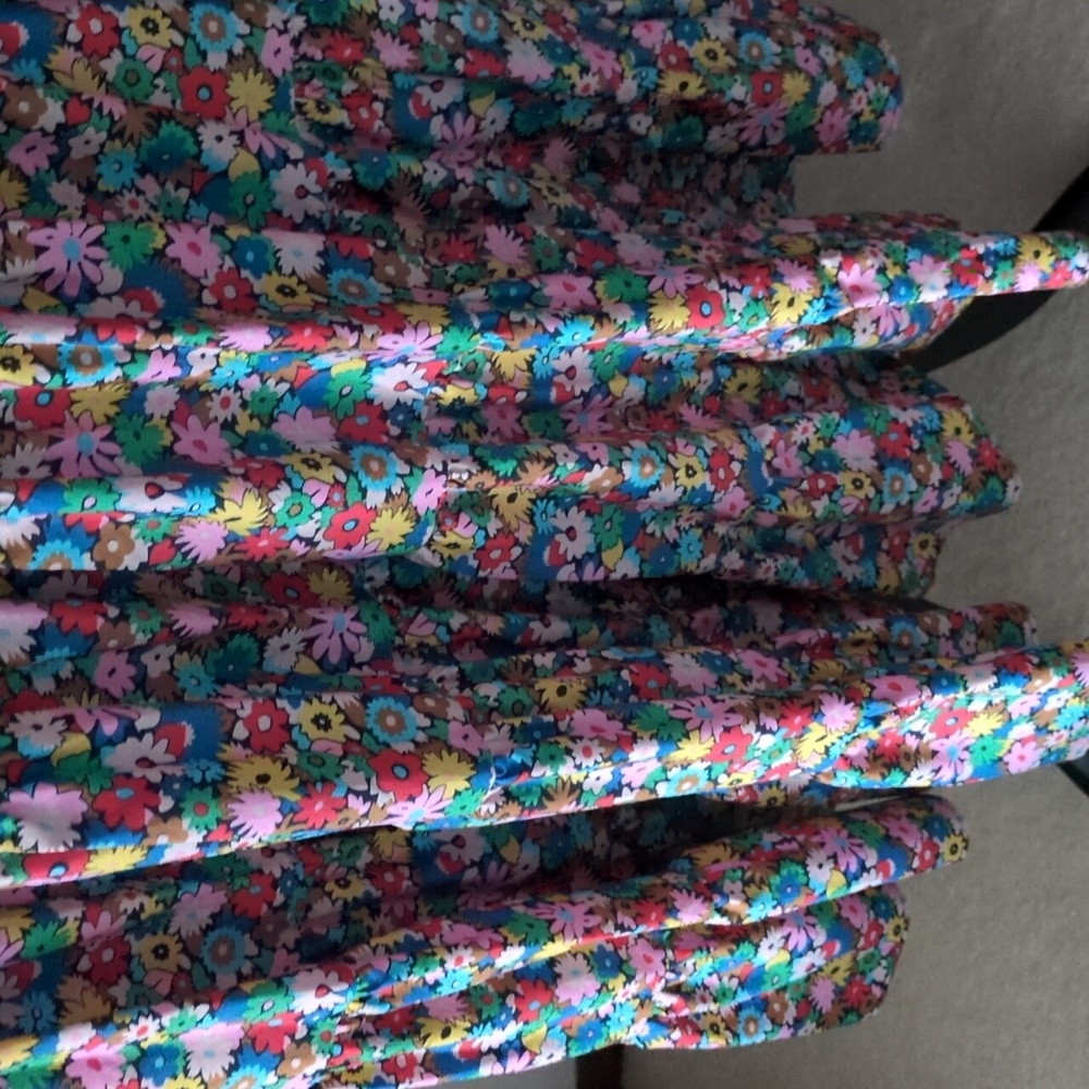 Boden Floral Long Sleeve Dress with Sharp Yellow Belt And Pockets 2P Or 2 - Picture 8 of 14
